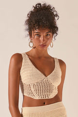 Crochet Midi Top + Skirt Set