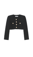 BLACK BOUCLE JACKET