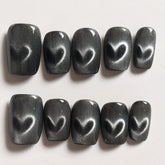 Cat Eye Heart Black