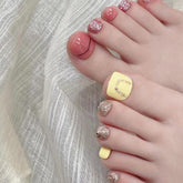 Citrine Sunshine Toe Press-on Nails