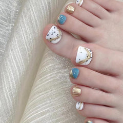 Azure Azure Toe Press-on Nails