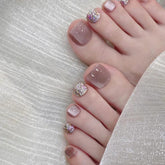 Lavender Love Toe Press-on Nails