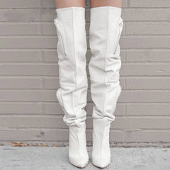 Pocket Thigh High Boots
