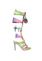 Stiletto Heels Mid-calf Sandals