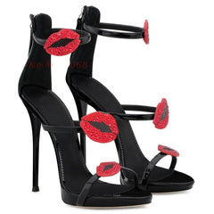 Crystal Party Ankle Wrap Sandals