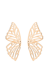 Hollow butterfly alloy earrings