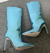 Knee-High Mirror Boots