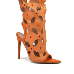 Flame Knee High Stiletto Boots