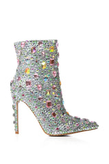 Azalea Wang Inspired Crystal Mid Calf Boots