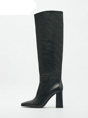 Knee High Square Boots