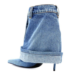 Dolce & Gabbana Inspired Denim Ankle Boots