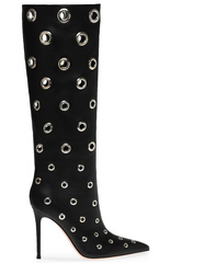 Gianvito Rossi Inspired Metal Hole Boots