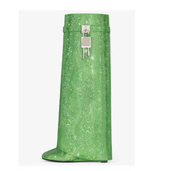 Givenchy Inspired Rhinestone Lengthtrouser Sleeve Boots