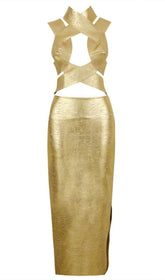 FRENCH CHAMPAGNE GOLD DRESS