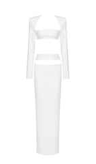 WHITE TWO PIECES BANDAGE SET