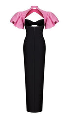 CUT OUT BACKLESS MAXI DRESS