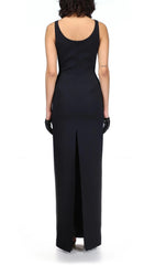 CTYSTAL MAXI DRESS IN BLACK