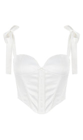 FISHBONE TOPS IN WHITE