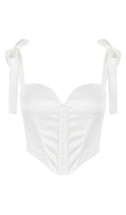 FISHBONE TOPS IN WHITE