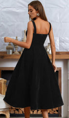 VELVET Type A DRESS IN BLACK