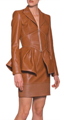 PU jacket leather coat