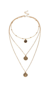 PORTRAIT MEDAL MULTI-LEVEL NECKLECE