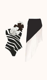 Connie One Shoulder Swimwear Two Piece Set