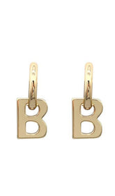 GOLD B DETACHABLE EARRINGS