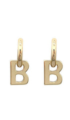 GOLD B DETACHABLE EARRINGS