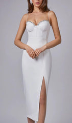 STRAPPY SLIM MIDI DRESS