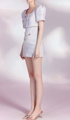 CRYSTAL EMBELLISHED TWO PIECE IN LILAC