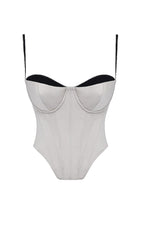 IVORY SATIN UNDERWIRED CORSET