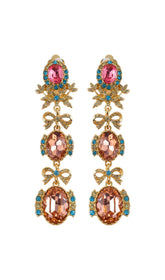 BOW RHINESTONE EARRINGS