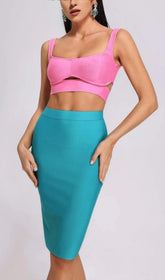 BANDAGE BODYCON DRESS SET