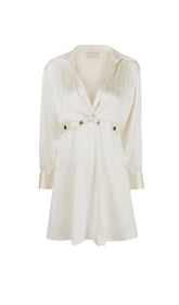 TWIST-FRONT MINI DRESS