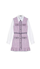 RATRI TWEED SLEEVELESS MINI DRESS