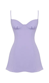 CHRISTIANA LAVENDER MINI DRESS