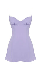 CHRISTIANA LAVENDER MINI DRESS