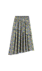 FLORAL RUFFLE SKIRT