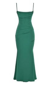 FOREST CORSET MAXI DRESS
