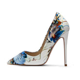 Face Print Party Pumps