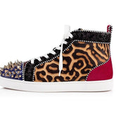 Horsehair Rivets Spike Sneakers