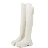 Clearance -Over The Knee Side Zip Up Boots