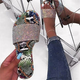 Rhinestone Wild Beach Sandals