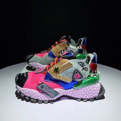 Virgil Abloh Inspired Fish Skin Mesh Sneakers