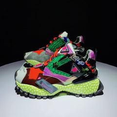 Virgil Abloh Inspired Fish Skin Mesh Sneakers