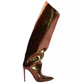 Runway Candy Color Knee High Boots