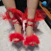 Bright Feather Sandals