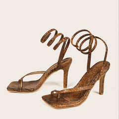 Ankle Wrap Summer Runway Sandals