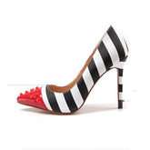 Rivet Studded Colorful Basic Pumps